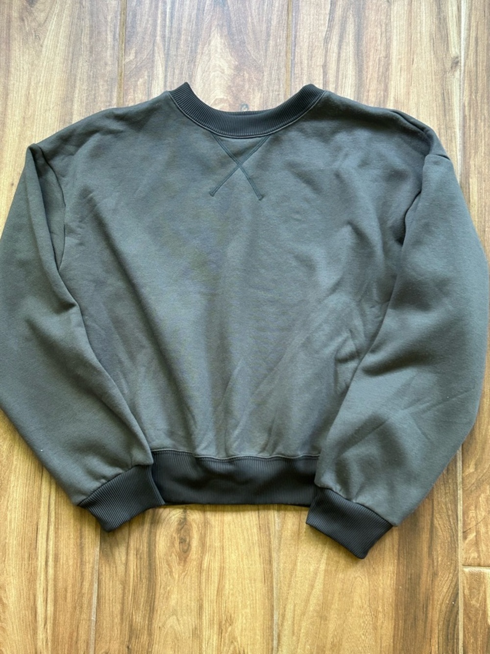Halara Women’s Medium Taupe Crewneck Oversized Sweatshirt Mushroom Greige Cozy